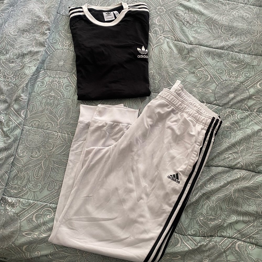 Adidas sweat pants and jacket like new
